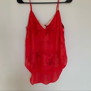 Express flowy floral spaghetti strap blouse